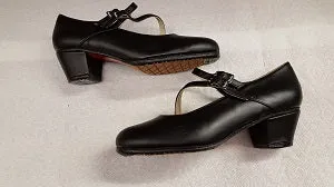 1.5" Alegria -- Flamenco Shoe -- Black Leather