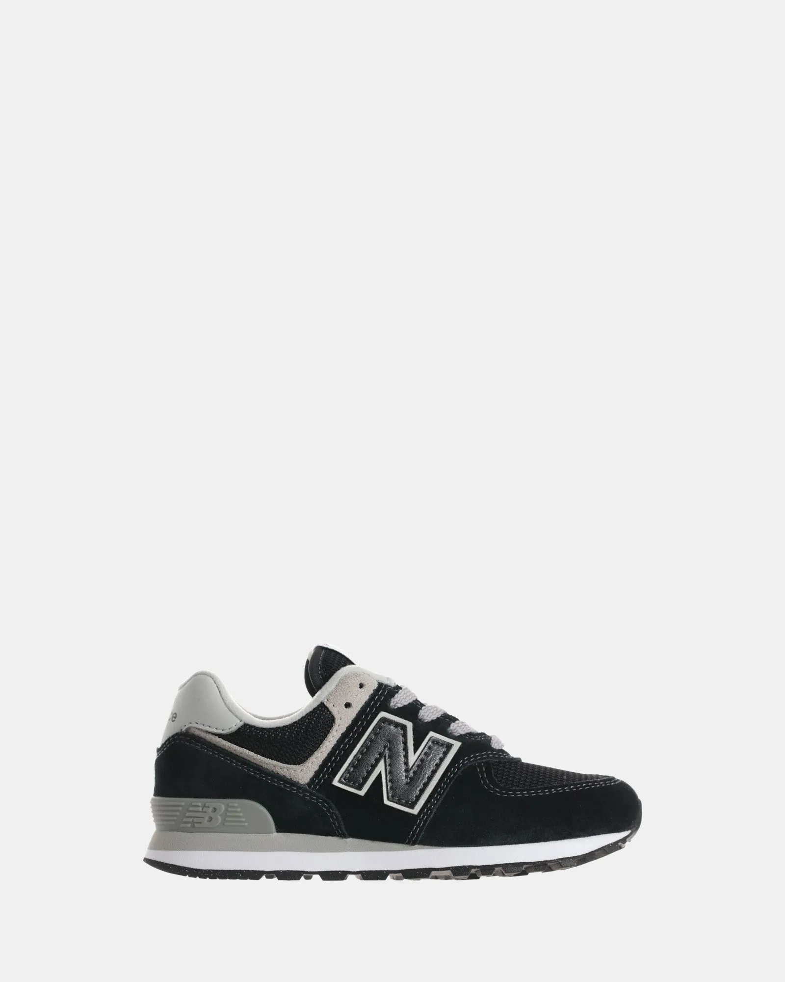 574 V1 Laces Grade School Black