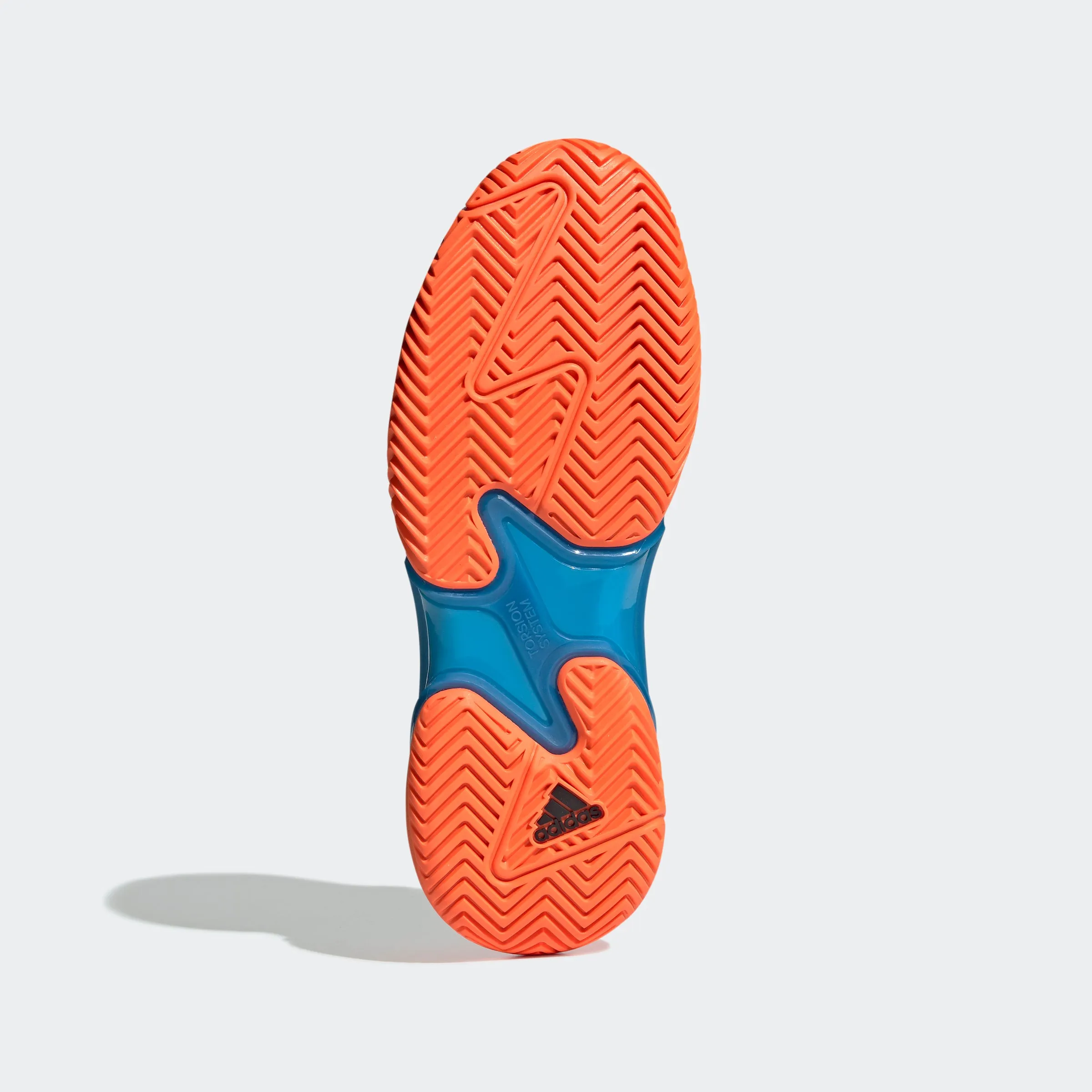 adidas Barricade Tennis Shoes | White/Blue/Orange | Men's