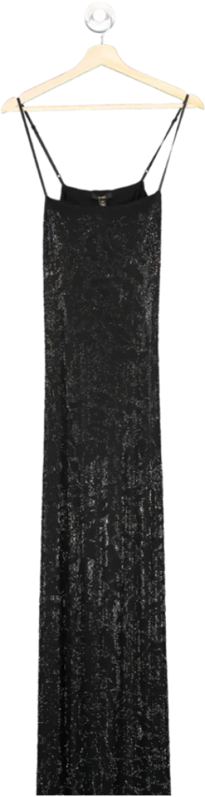 AFRM Black Glitter Maxi Dress SZ S