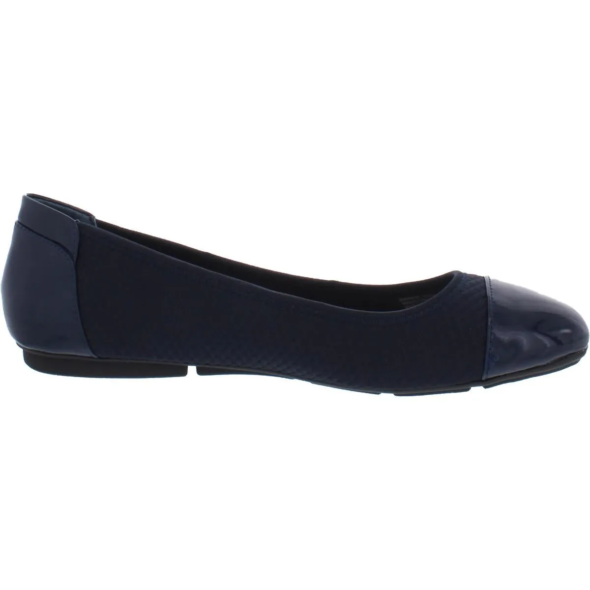 Alfani Womens Tavii Cushioned Footbed Toe Cap Ballet Flats