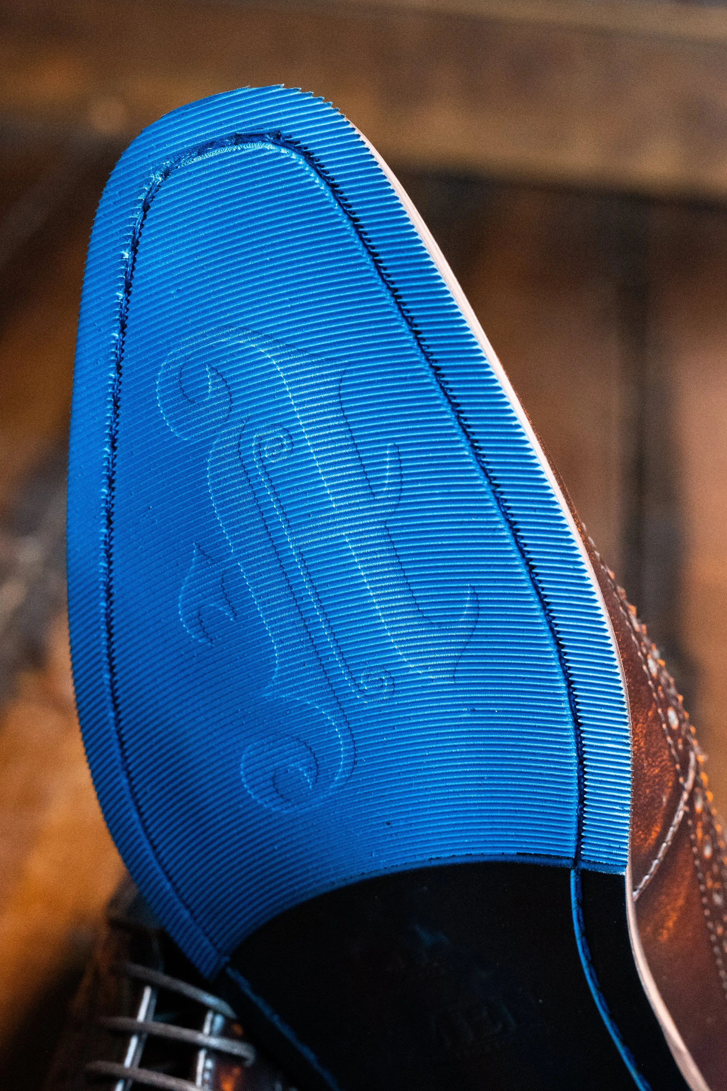 Amen Brushed Tan Hi Shine Brogues