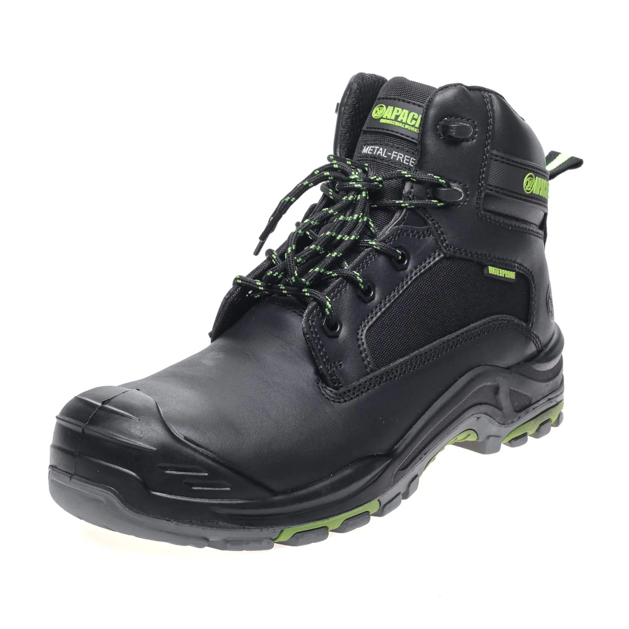 Apache Dakota Black Metal-Free Waterproof Safety Boots