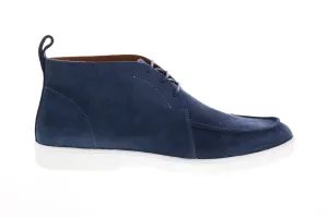 Aquatalia Greyson Suede 34M0859-DEM Mens Blue Suede Chukkas Boots