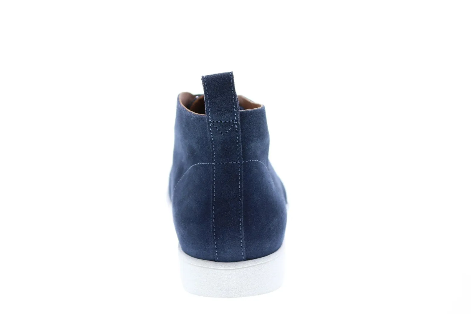 Aquatalia Greyson Suede 34M0859-DEM Mens Blue Suede Chukkas Boots