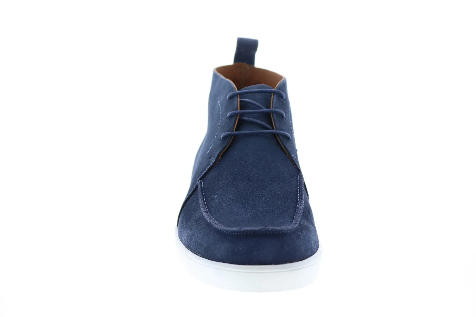 Aquatalia Greyson Suede 34M0859-DEM Mens Blue Suede Chukkas Boots