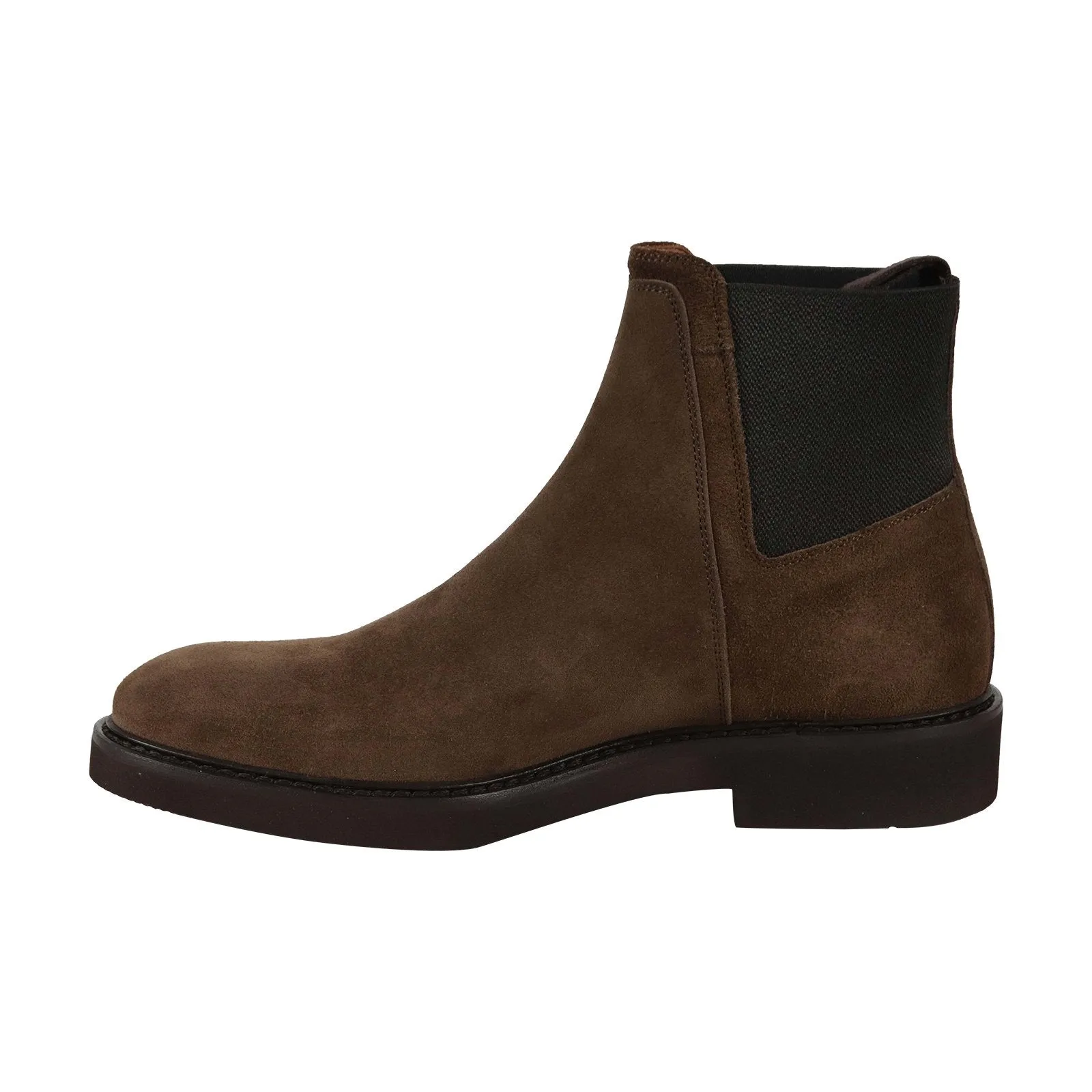 Aquatalia Tristan Suede Mens Brown Made In Italy Waterproof Chelsea Boots