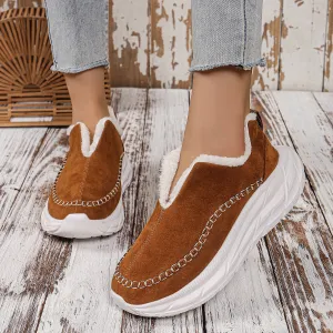 BE. Shoe HYFE Thermal Suede Platform Slip-On Boots