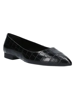 BELLA VITA Womens Black Padded Vivien Pointed Toe Slip On Dress Flats Shoes N