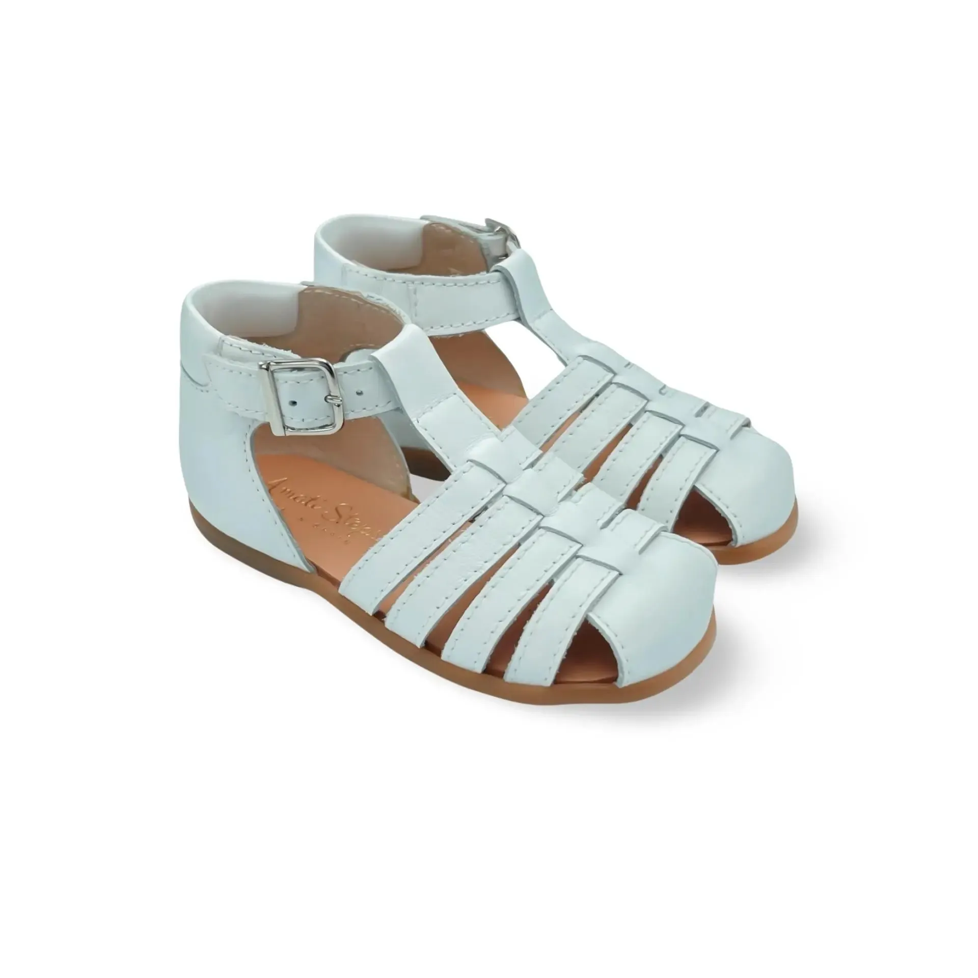 Blake- White Leather Sandals