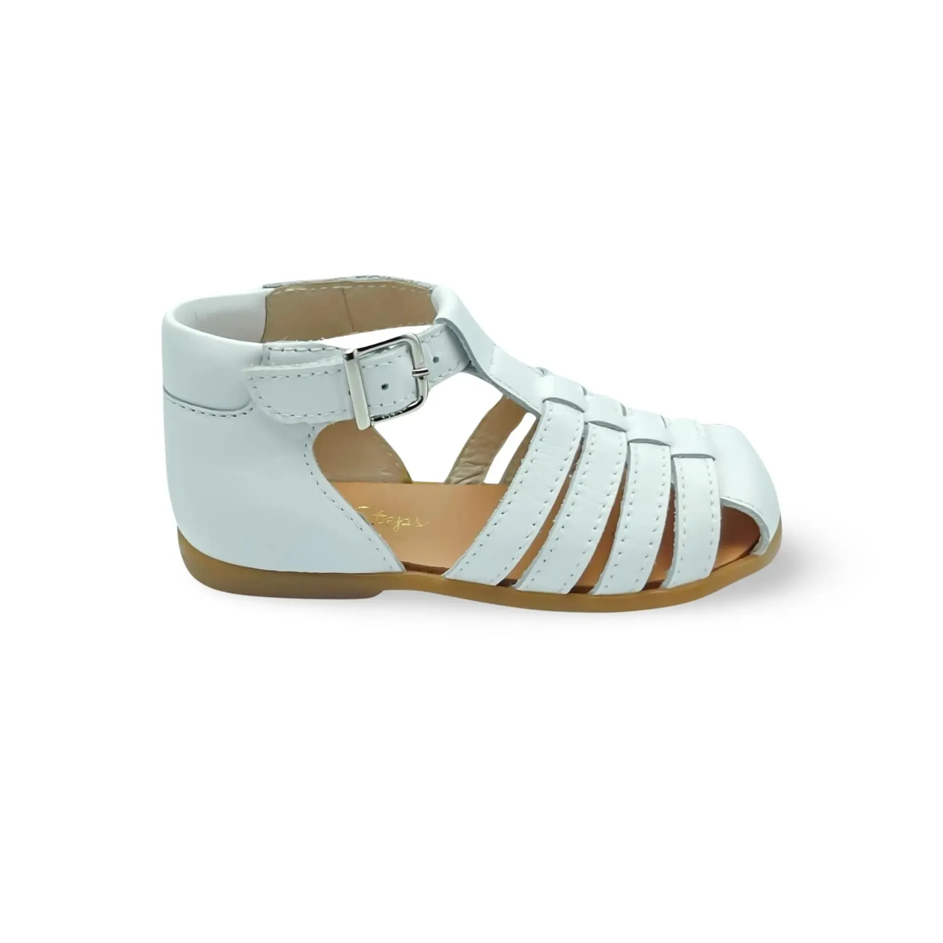 Blake- White Leather Sandals