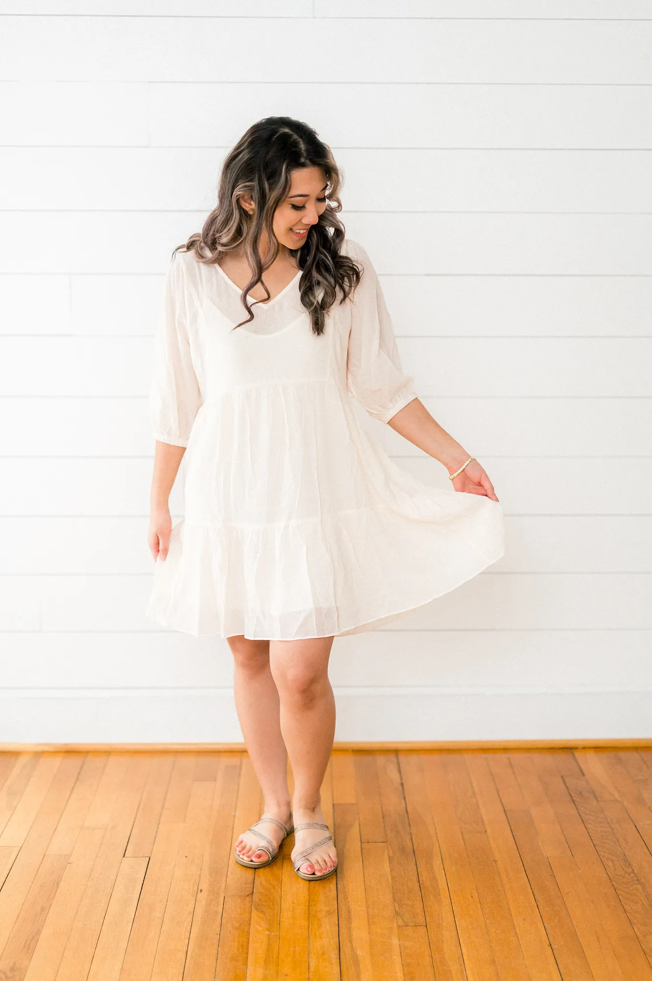 Blush Midi Flare Dress