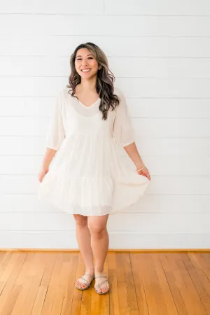 Blush Midi Flare Dress