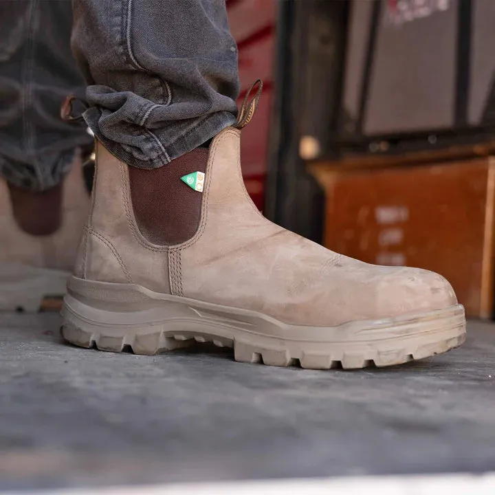 Boots - Blundstone Rotoflex Work & Safety Boot, Stone, 8303