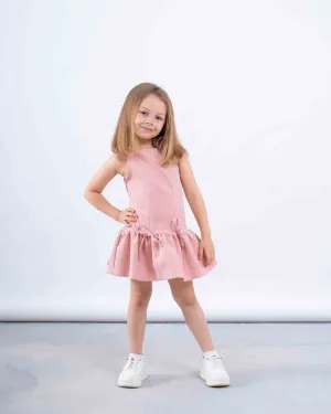 Bow Detail Drop-Waist Dress