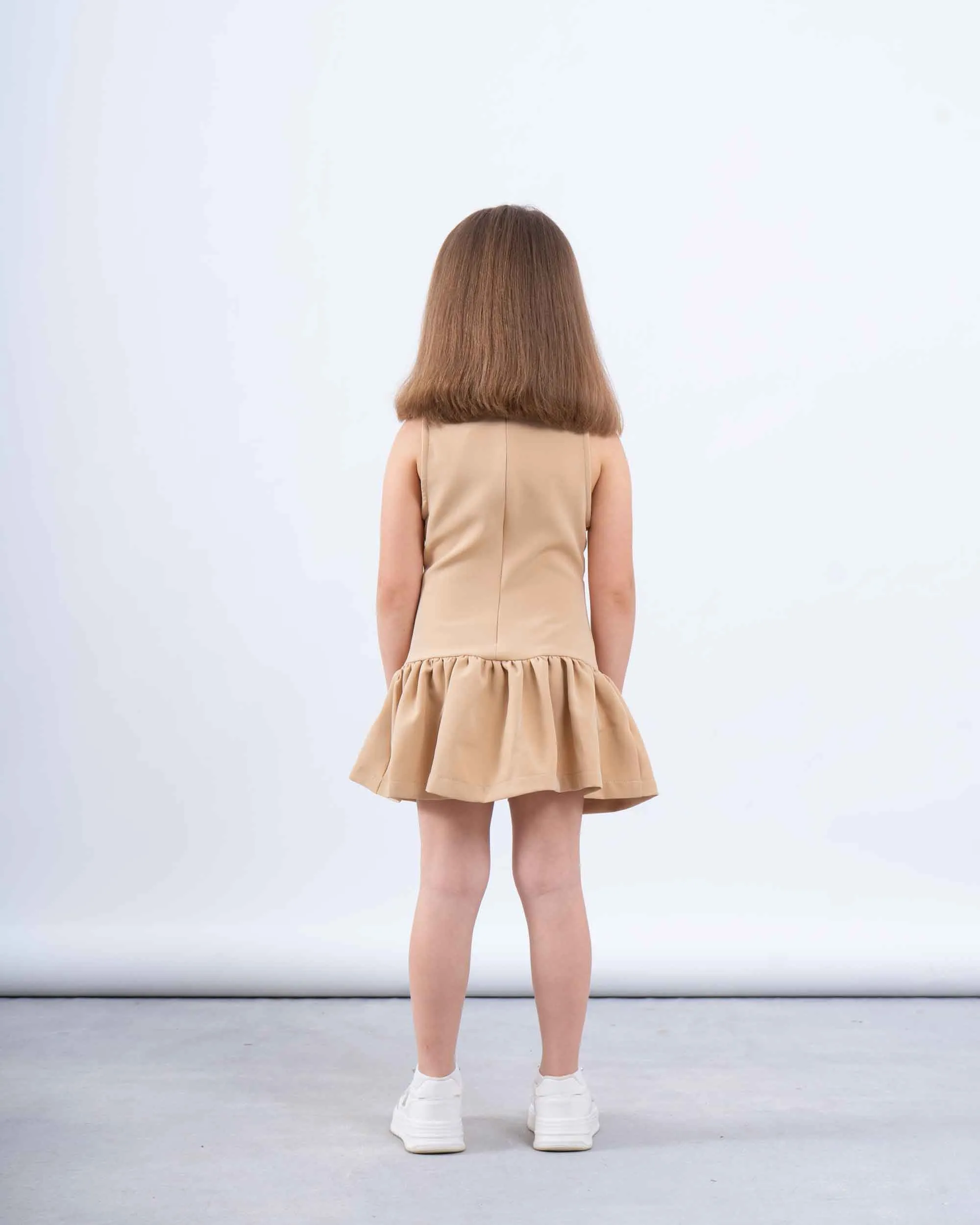 Bow Detail Drop-Waist Dress