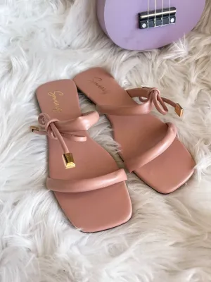 Bow Flats In Peach