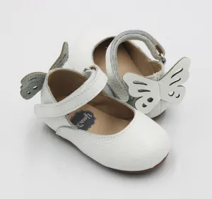 Butterfly Backs White Leather