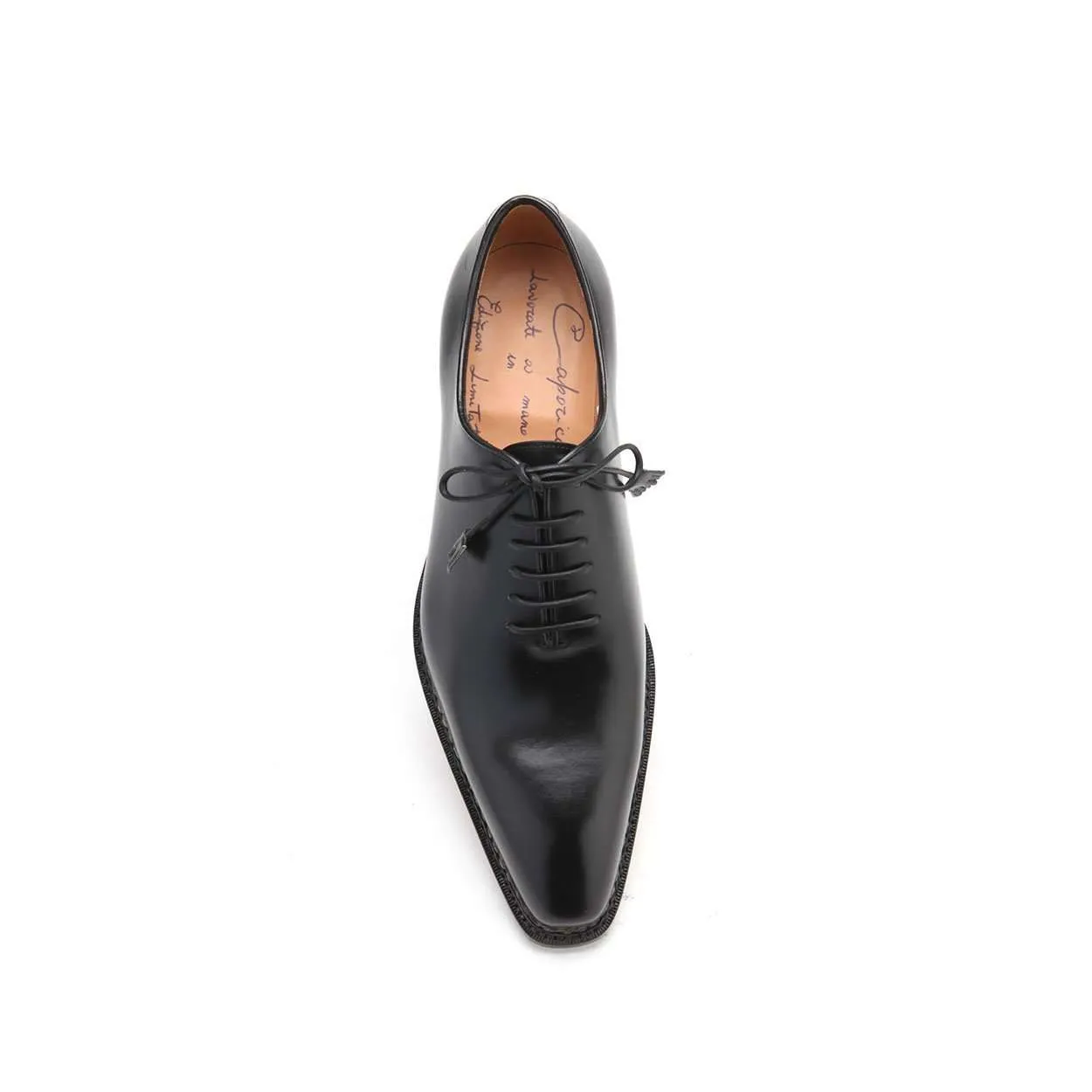 Caporicci Italian Norwegian Construction Mens Designer Shoes 1400 Leather Nero Black Oxfords (CAP1107)