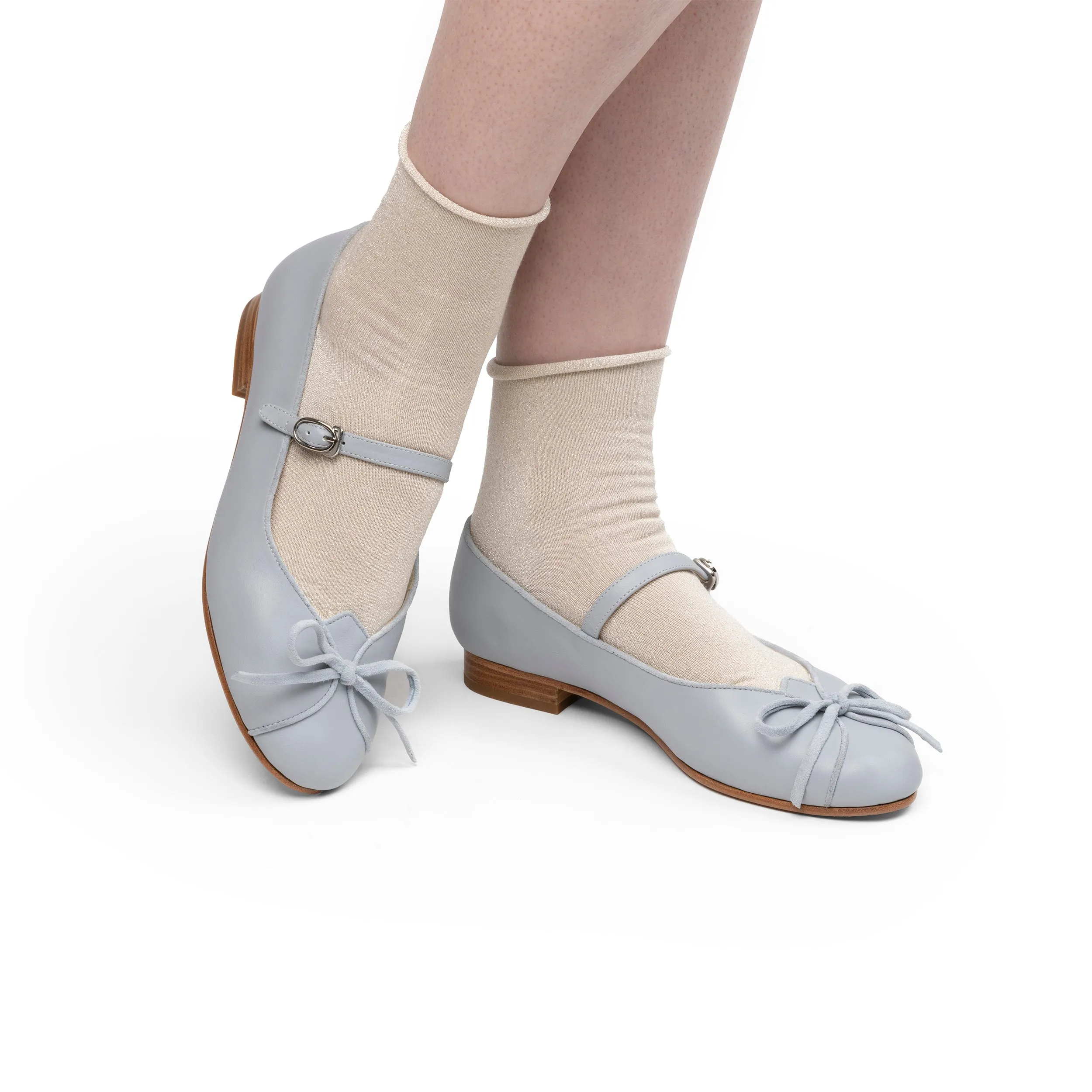 Claud Vintage Flats (Dusty Blue)