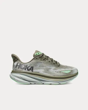 Clifton 9 Olive Haze / Mercury Running Shoes
