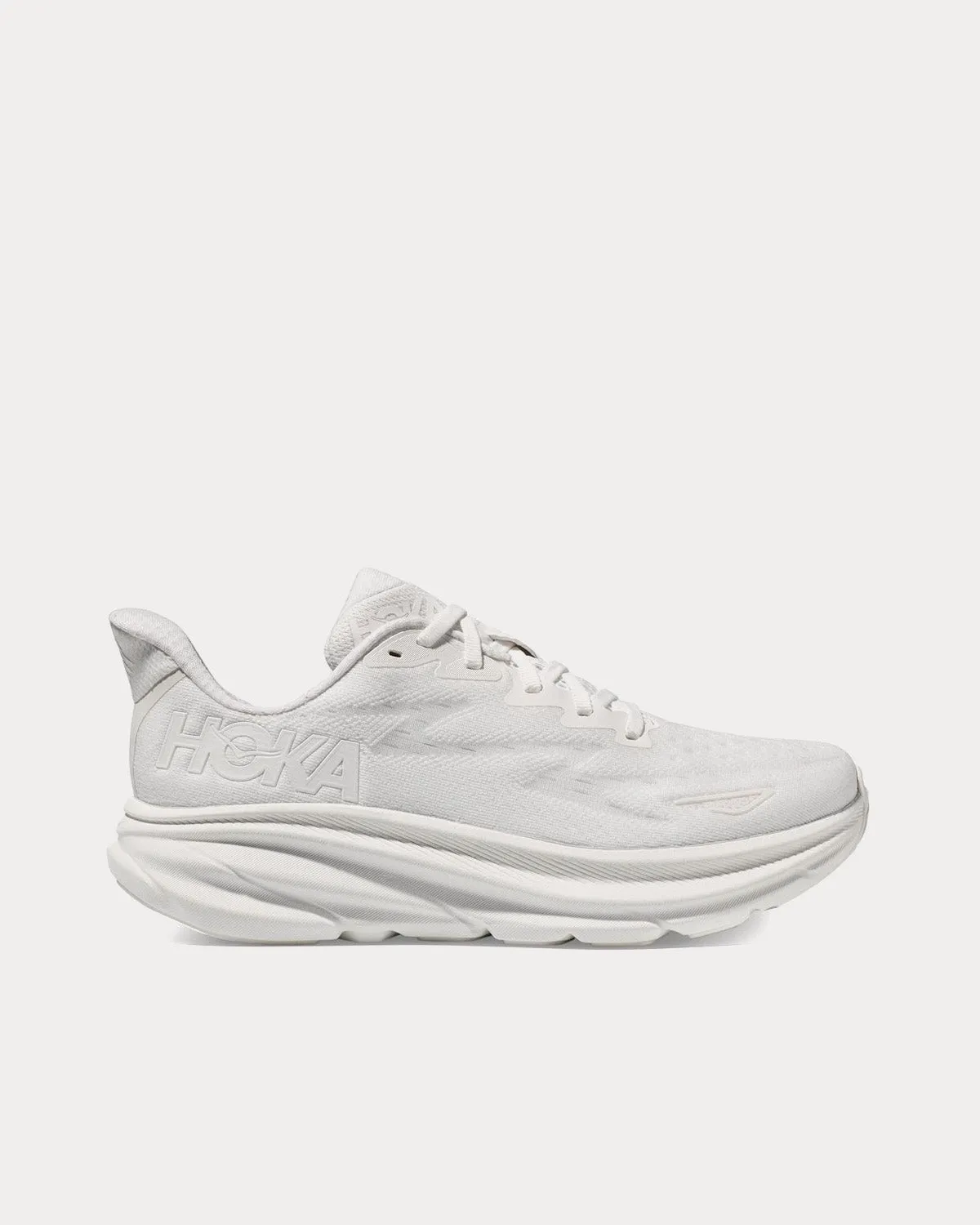 Clifton 9 White / White Running Shoes