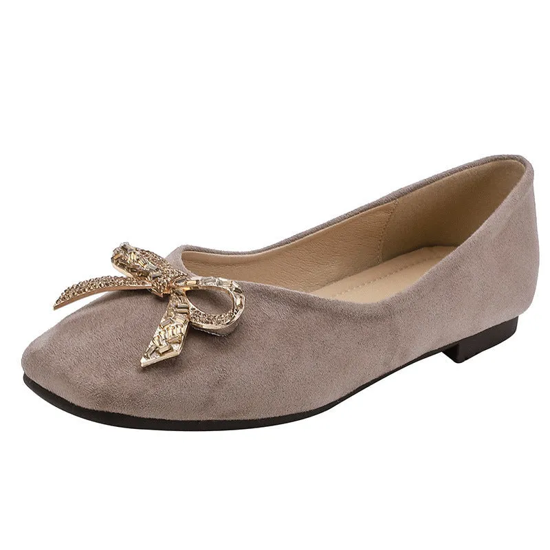 Comelyy Rhinestone Bow Elegant Shoes