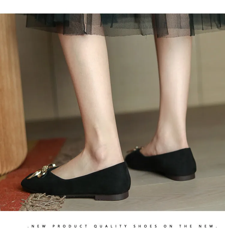 Comelyy Rhinestone Bow Elegant Shoes