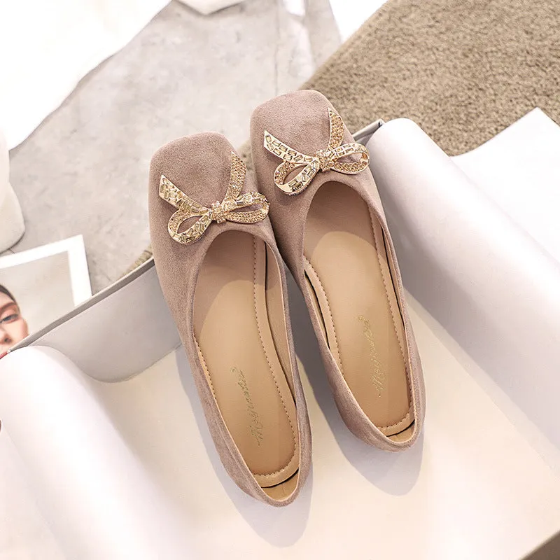 Comelyy Rhinestone Bow Elegant Shoes