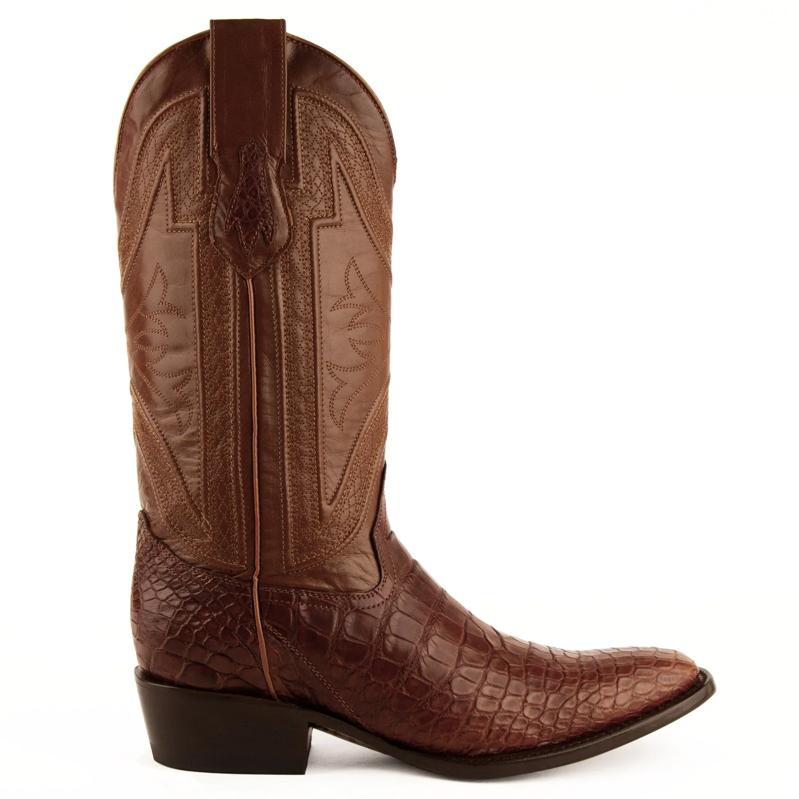 Ferrini Men's Stallion Belly Alligator Square Toe Boots 10771-02