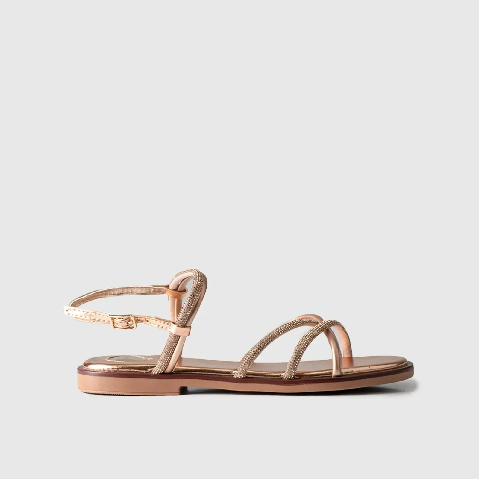 Flat Dress Sandal 01617 Gold