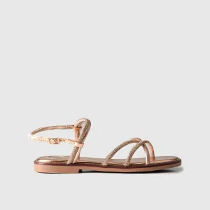 Flat Dress Sandal 01617 Gold