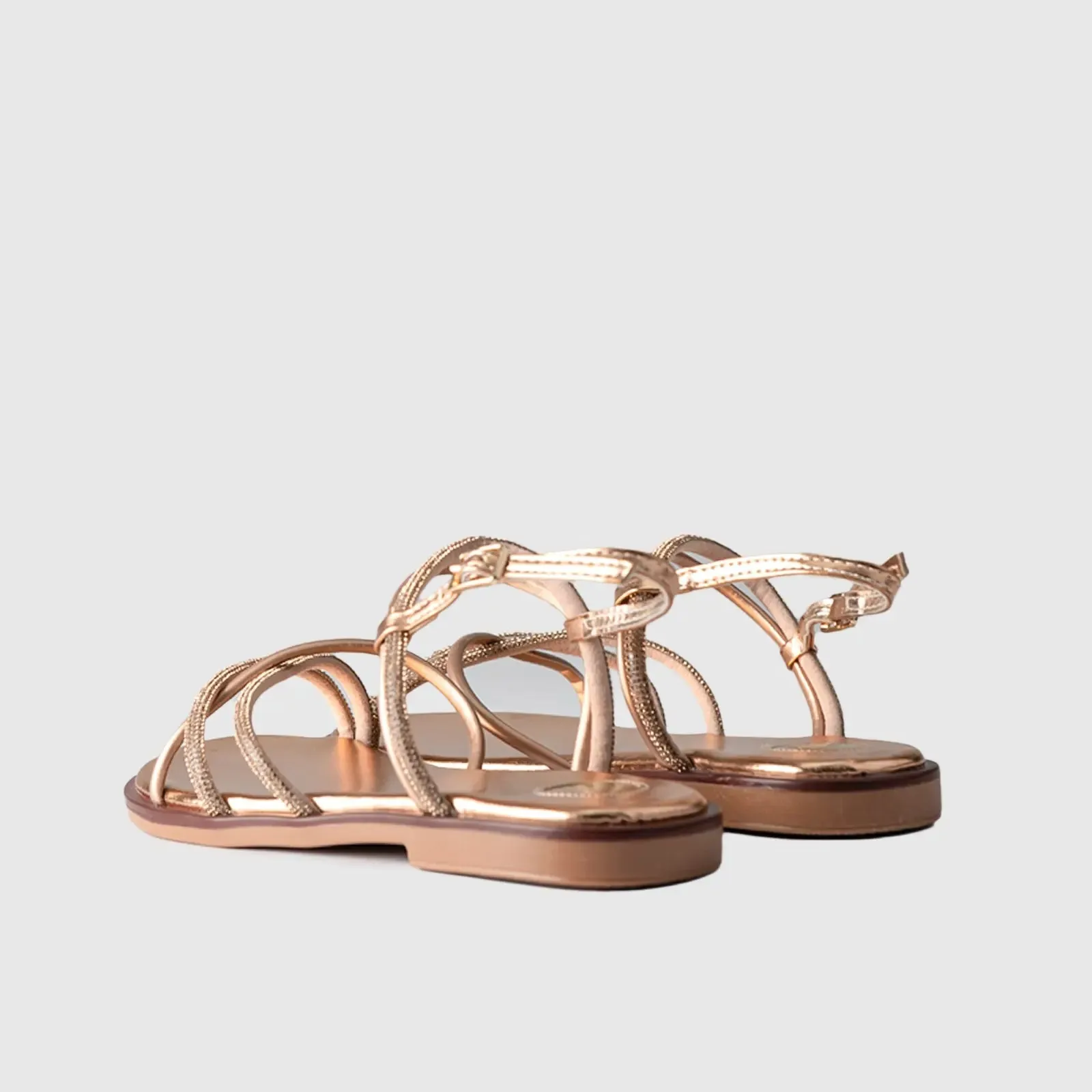 Flat Dress Sandal 01617 Gold
