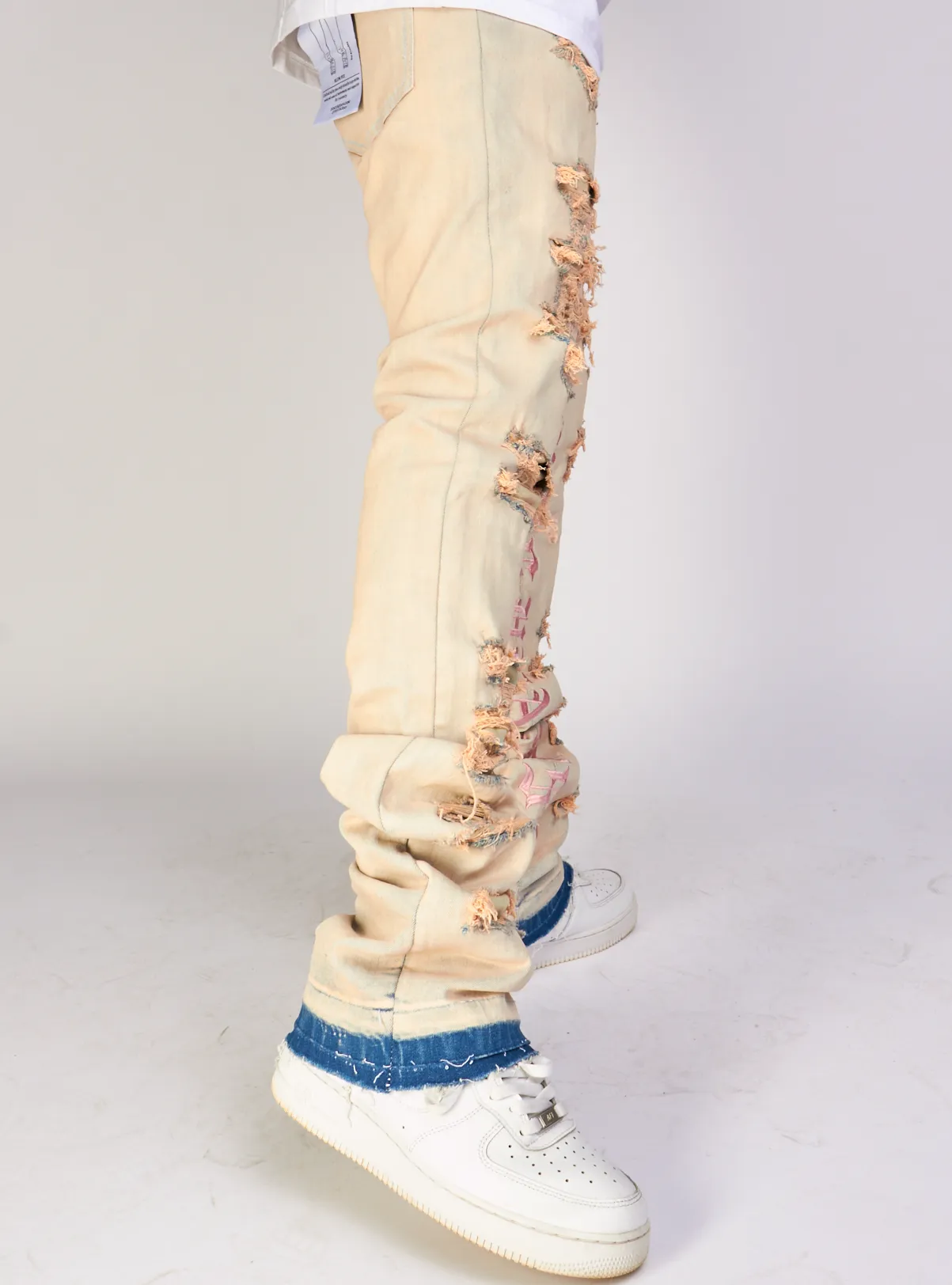 Focus Jeans - Heartless Stacked - Desert Pink - 3559C
