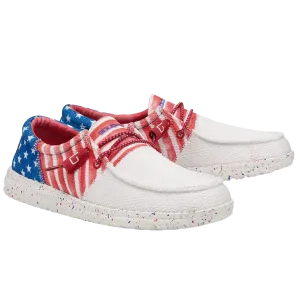 Hey Dude® Ladies Wendy Sox Tri America Slip On Shoes 122342143