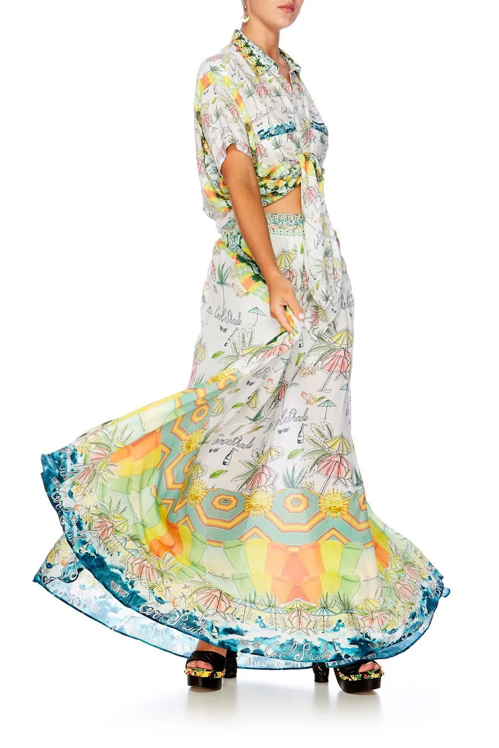 HIGH WASITED FULL SKIRT SUNDOWNERS