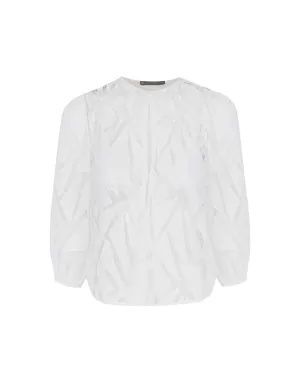 Julieta Long Sleeve Blouse - Off White