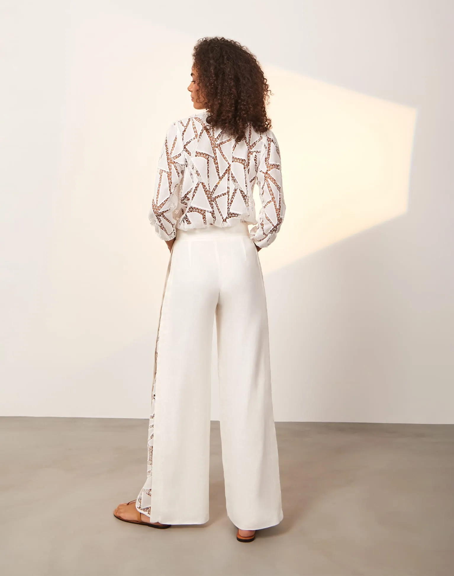 Julieta Long Sleeve Blouse - Off White