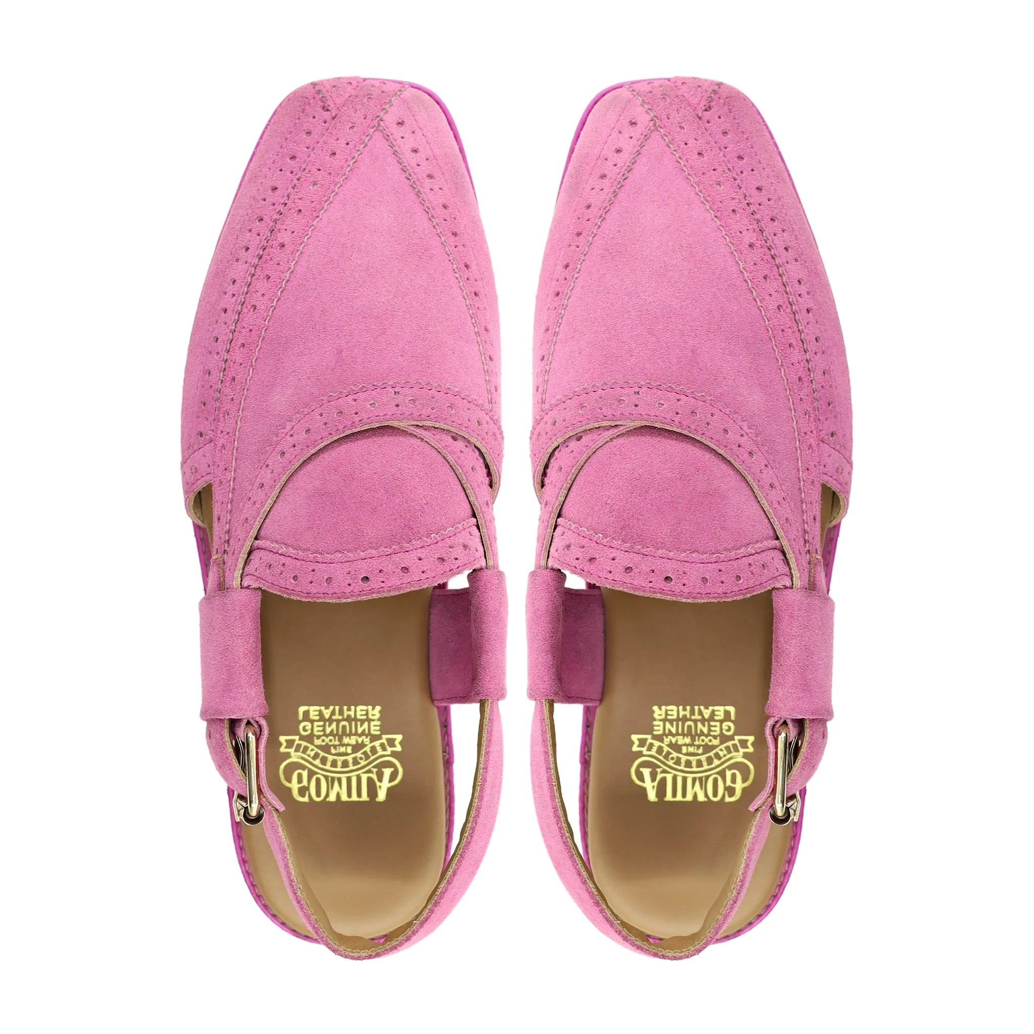 Kane - Men's Pink Kid Suede Sandal
