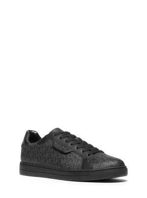 Keating Logo and Leather Sneaker