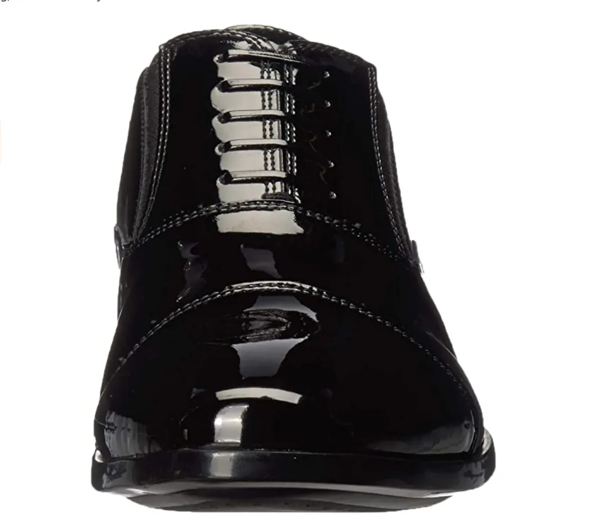 Kenneth Cole REACTION Men's Eddy Brogue Lace Up Oxford Color: Polished Black