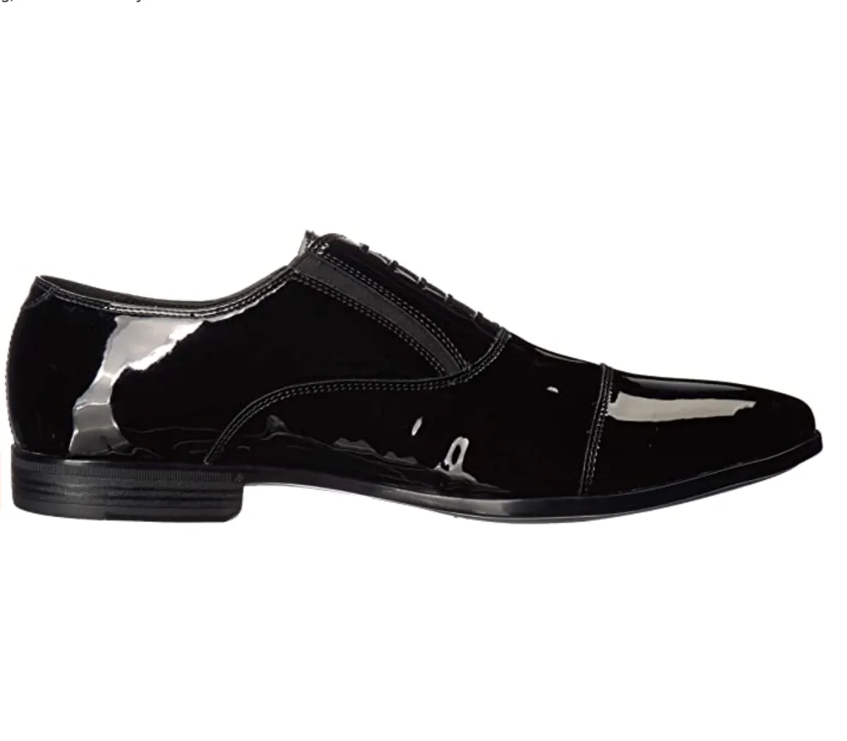Kenneth Cole REACTION Men's Eddy Brogue Lace Up Oxford Color: Polished Black