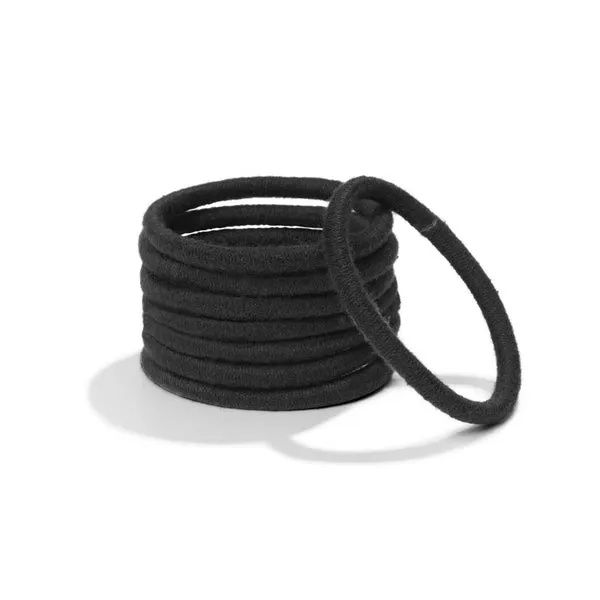 Kooshoo - Plastic Free Mondo Hair Ties - Black 8 Pack