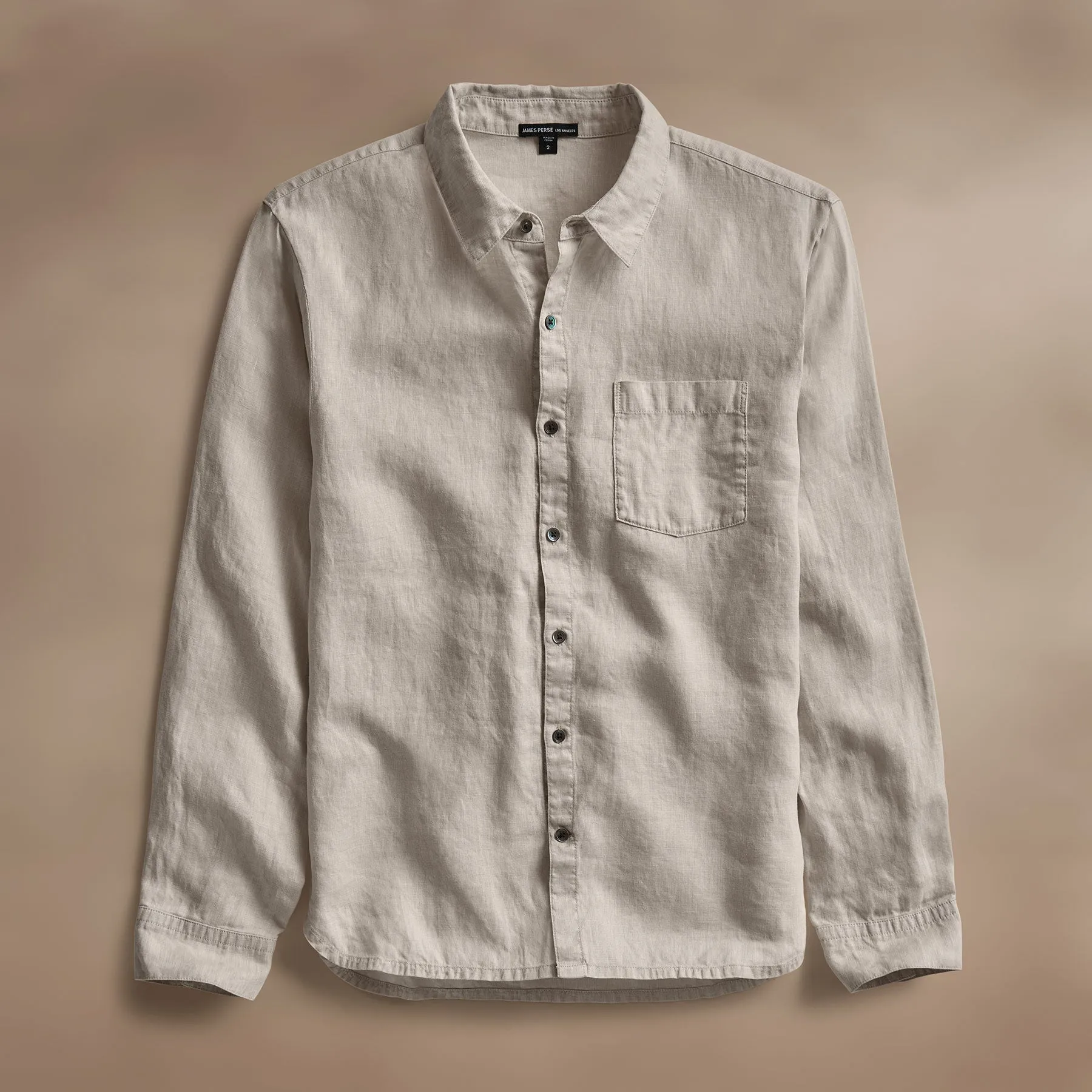 Lightweight Linen Shirt - Salt Pigment