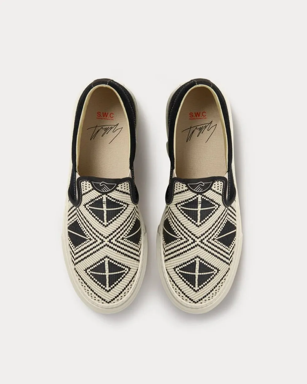 Lister Trophy Amalsi Woven Ecru Slip On Sneakers