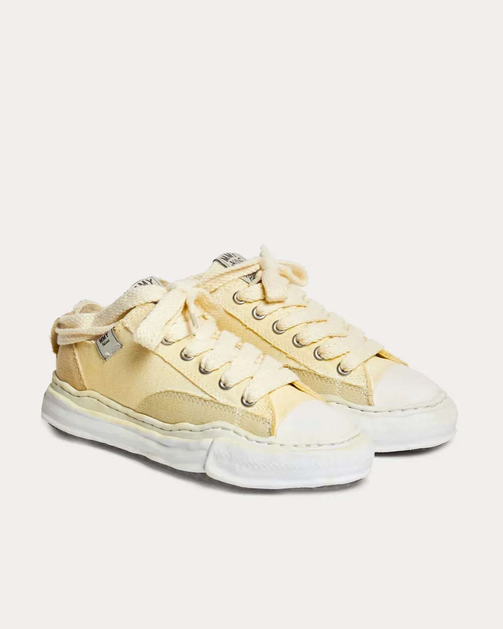 Low Cut Over-dyed Beige Low Top Sneakers