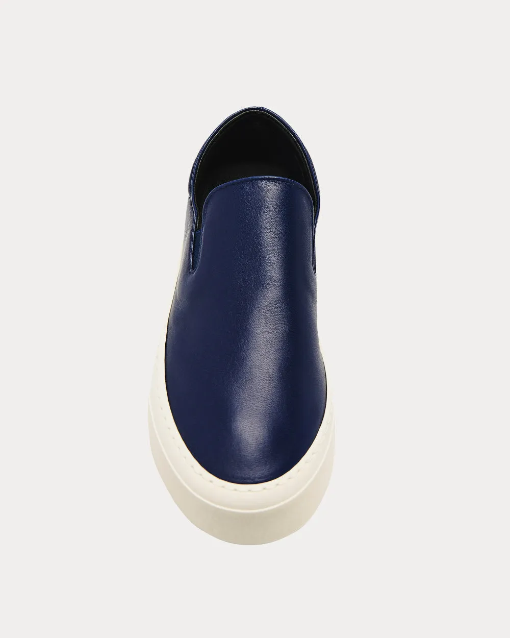 Marie H Leather Navy Slip On Sneakers