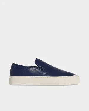 Marie H Leather Navy Slip On Sneakers