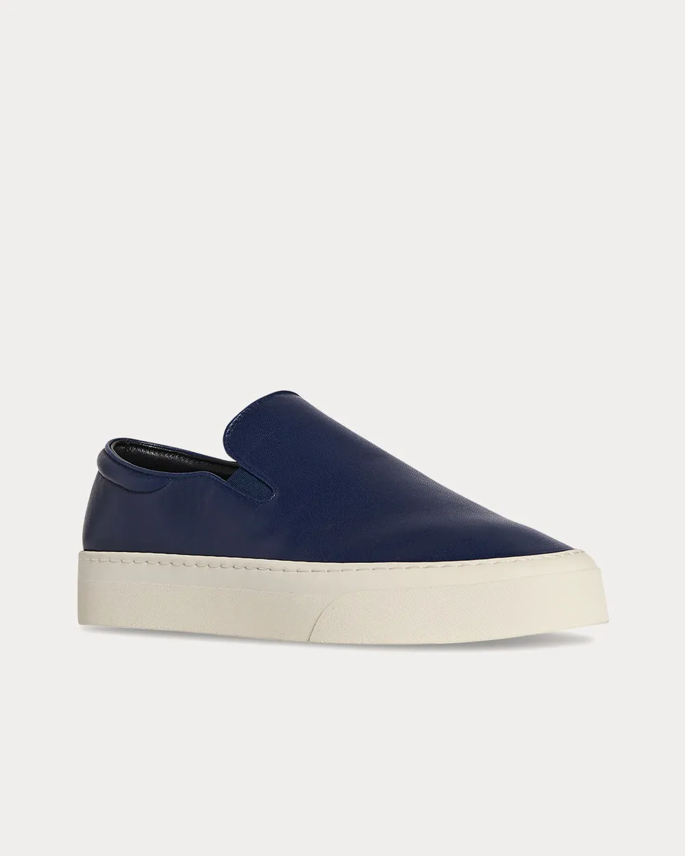 Marie H Leather Navy Slip On Sneakers