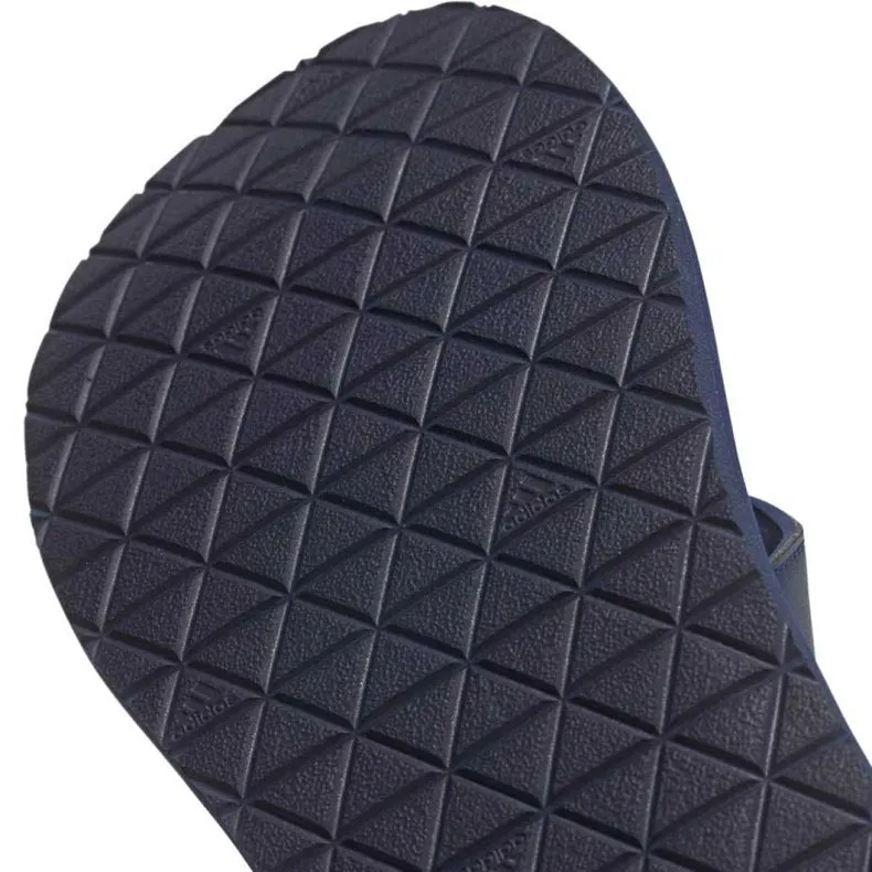 Mens Adidas Eezay Thongs Dark Blue/White/Dark Blue